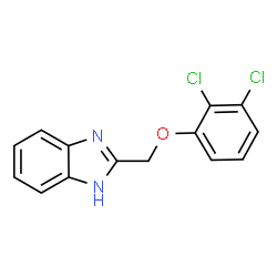 ChemSpider 2D Image | 2-[(2,3-Dichlorophenoxy)methyl]-1H-benzimidazole | C14H10Cl2N2O