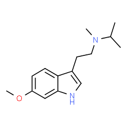 ChemSpider 2D Image | N-[2-(6-Methoxy-1H-indol-3-yl)ethyl]-N-methyl-2-propanamine | C15H22N2O