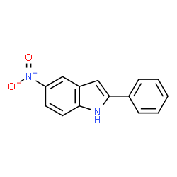 ChemSpider 2D Image | 5-Nitro-2-phenyl-1H-indole | C14H10N2O2