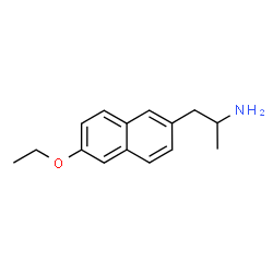 ChemSpider 2D Image | 1-(6-Ethoxy-2-naphthyl)-2-propanamine | C15H19NO