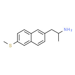 ChemSpider 2D Image | 1-[6-(Methylsulfanyl)-2-naphthyl]-2-propanamine | C14H17NS