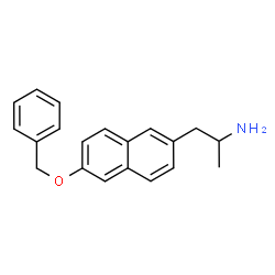 ChemSpider 2D Image | 1-[6-(Benzyloxy)-2-naphthyl]-2-propanamine | C20H21NO