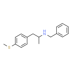 ChemSpider 2D Image | N-Benzyl-1-[4-(methylsulfanyl)phenyl]-2-propanamine | C17H21NS