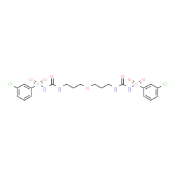 ChemSpider 2D Image | N,N'-[Oxybis(3,1-propanediylcarbamoyl)]bis(3-chlorobenzenesulfonamide) | C20H24Cl2N4O7S2
