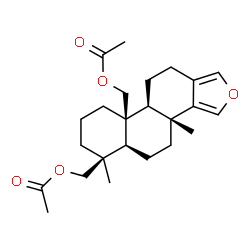 ChemSpider 2D Image | 19,20-diacetoxyspongia-13(16),14-diene | C24H34O5