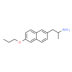 ChemSpider 2D Image | 1-(6-Propoxy-2-naphthyl)-2-propanamine | C16H21NO