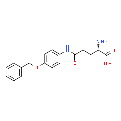 ChemSpider 2D Image | N-[4-(Benzyloxy)phenyl]-L-glutamine | C18H20N2O4