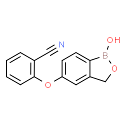 ChemSpider 2D Image | 2-[(1-Hydroxy-1,3-dihydro-2,1-benzoxaborol-5-yl)oxy]benzonitrile | C14H10BNO3