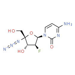 ChemSpider 2D Image | Azvudine | C9H11FN6O4