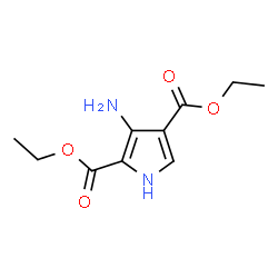 ChemSpider 2D Image | Diethyl 3-amino-1H-pyrrole-2,4-dicarboxylate | C10H14N2O4