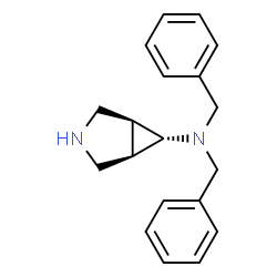 ChemSpider 2D Image | (1R,5S,6R)-N,N-dibenzyl-3-azabicyclo[3.1.0]hexan-6-amine | C19H22N2