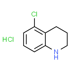 ChemSpider 2D Image | 5-Chloro-1,2,3,4-tetrahydroquinoline hydrochloride | C9H11Cl2N