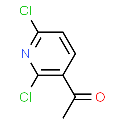 ChemSpider 2D Image | 1-(2,6-Dichloro-3-pyridinyl)ethanone | C7H5Cl2NO
