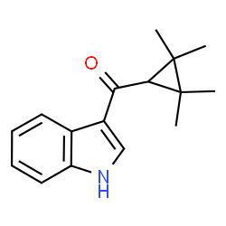 ChemSpider 2D Image | 1H-Indol-3-yl(2,2,3,3-tetramethylcyclopropyl)methanone | C16H19NO