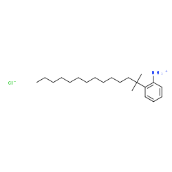 ChemSpider 2D Image | 2-(2-Methyl-2-tetradecanyl)anilinium chloride | C21H38ClN