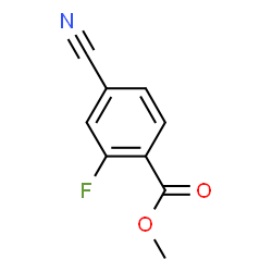 ChemSpider 2D Image | Methyl 4-cyano-2-fluorobenzoate | C9H6FNO2