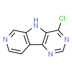 ChemSpider 2D Image | 4-Chloro-5H-pyrido[4',3':4,5]pyrrolo[3,2-d]pyrimidine | C9H5ClN4