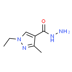 ChemSpider 2D Image | 1-Ethyl-3-methyl-1H-pyrazole-4-carbohydrazide | C7H12N4O