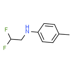 ChemSpider 2D Image | N-(2,2-Difluoroethyl)-4-methylaniline | C9H11F2N