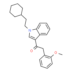 ChemSpider 2D Image | 1-(2-cyclohexylethyl)-3-(2-methoxyphenylacetyl)indole | C25H29NO2