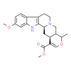 ChemSpider 2D Image | Methyl (20xi)-11-methoxy-19-methyl-16,17-didehydro-18-oxayohimban-16-carboxylate | C22H26N2O4