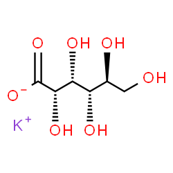 ChemSpider 2D Image | Potassium L-gluconate | C6H11KO7
