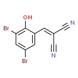 ChemSpider 2D Image | (3,5-Dibromo-2-hydroxybenzylidene)malononitrile | C10H4Br2N2O