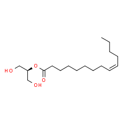 ChemSpider 2D Image | 1,3-Dihydroxy-2-propanyl (9Z)-9-tetradecenoate | C17H32O4