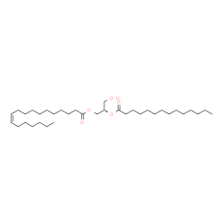 ChemSpider 2D Image | DG(18:1(11Z)/14:0/0:0) | C35H66O5