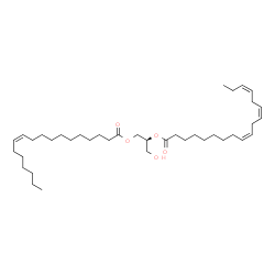 ChemSpider 2D Image | DG(18:1(11Z)/18:3(9Z,12Z,15Z)/0:0) | C39H68O5