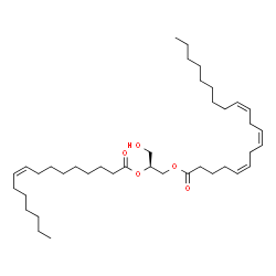 ChemSpider 2D Image | DG(20:3(5Z,8Z,11Z)/16:1(9Z)/0:0) | C39H68O5