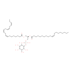ChemSpider 2D Image | (2R)-3-[(Hydroxy{[(1s,3R)-2,3,4,5,6-pentahydroxycyclohexyl]oxy}phosphoryl)oxy]-2-[(11Z)-11-icosenoyloxy]propyl (8Z,11Z,14Z,17Z)-8,11,14,17-icosatetraenoate | C49H85O13P