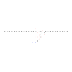 ChemSpider 2D Image | (2R)-3-{[(2-Aminoethoxy)(hydroxy)phosphoryl]oxy}-2-(pentadecanoyloxy)propyl icosanoate | C40H80NO8P