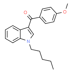 ChemSpider 2D Image | 1-pentyl-3-(4-methoxybenzoyl)indole | C21H23NO2