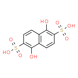 ChemSpider 2D Image | 1,5-Dihydroxy-2,6-naphthalenedisulfonic acid | C10H8O8S2