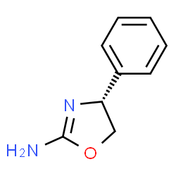 ChemSpider 2D Image | 2-amino-4-(R)-phenyloxazoline | C9H10N2O