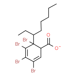 ChemSpider 2D Image | 2-ethylhexyl-2,3,4,5-tetrabromobenzoate | C15H19Br4O2
