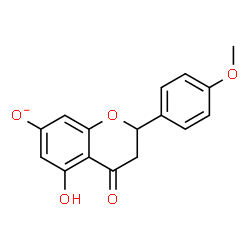 ChemSpider 2D Image | 5-Hydroxy-2-(4-methoxyphenyl)-4-oxo-7-chromanolate | C16H13O5