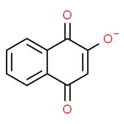 ChemSpider 2D Image | 1,4-Dioxo-1,4-dihydro-2-naphthalenolate | C10H5O3