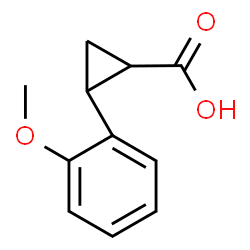 ChemSpider 2D Image | 2-(2-Methoxyphenyl)cyclopropanecarboxylic acid | C11H12O3