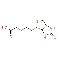 ChemSpider 2D Image | hexahydro-2-oxo-1h-thieno(3,4-d)imidazole-4-pentanoic acid | C10H16N2O3S