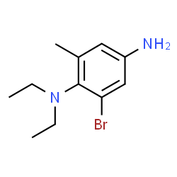 ChemSpider 2D Image | 2-Bromo-N~1~,N~1~-diethyl-6-methyl-1,4-benzenediamine | C11H17BrN2