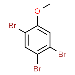 ChemSpider 2D Image | 1,2,4-Tribromo-5-methoxybenzene | C7H5Br3O