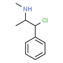 ChemSpider 2D Image | 1-Chloro-N-methyl-1-phenyl-2-propanamine | C10H14ClN