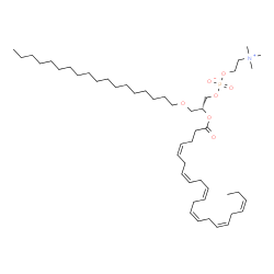 ChemSpider 2D Image | 1-octadecyl-2-[(4Z,7Z,10Z,13Z,16Z,19Z)-docosahexaenoyl]-sn-glycero-3-phosphocholine | C48H86NO7P
