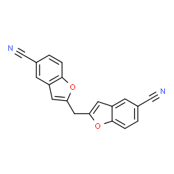 ChemSpider 2D Image | 2,2'-Methylenebis(1-benzofuran-5-carbonitrile) | C19H10N2O2