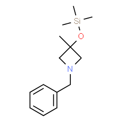 ChemSpider 2D Image | 1-Benzyl-3-methyl-3-[(trimethylsilyl)oxy]azetidine | C14H23NOSi