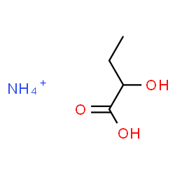 ChemSpider 2D Image | Butanoic acid, 2-hydroxy-, ammonium salt (1:1) | C4H12NO3