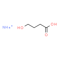 ChemSpider 2D Image | Butanoic acid, 4-hydroxy-, ammonium salt (1:1) | C4H12NO3