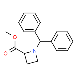 ChemSpider 2D Image | methyl 1-benzhydrylazetidine-2-carboxylate | C18H19NO2
